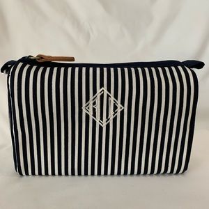 Vintage Ralph Lauren Navy Stripe Cosmetic Bag